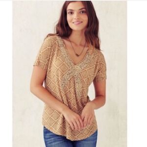 Anthropologie C. Keer Diamond Tile Top